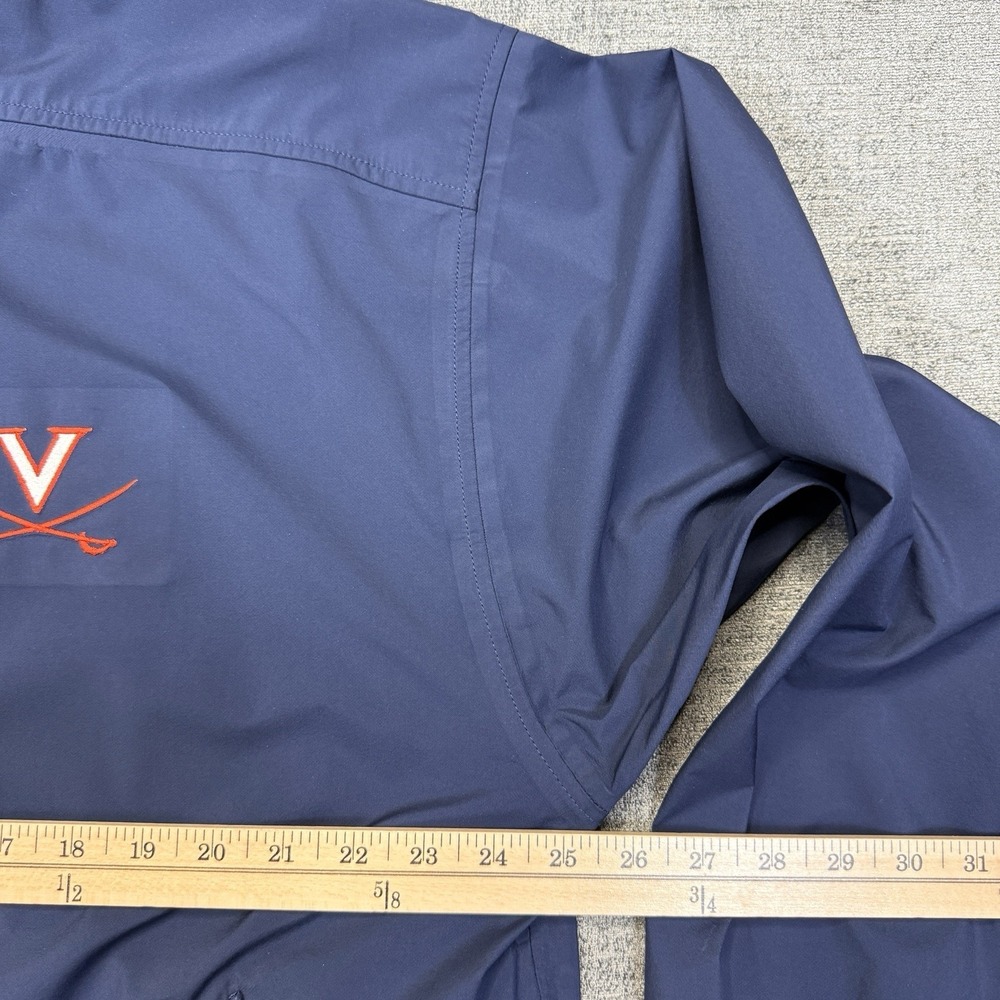 Nike Team Virginia Cavaliers Jacket Mens L Navy Full Zip Snap Windbreaker Rain - Picture 11 of 14